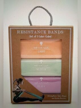 Oak & Reed Resistance Bands - 3 Pack - NIP